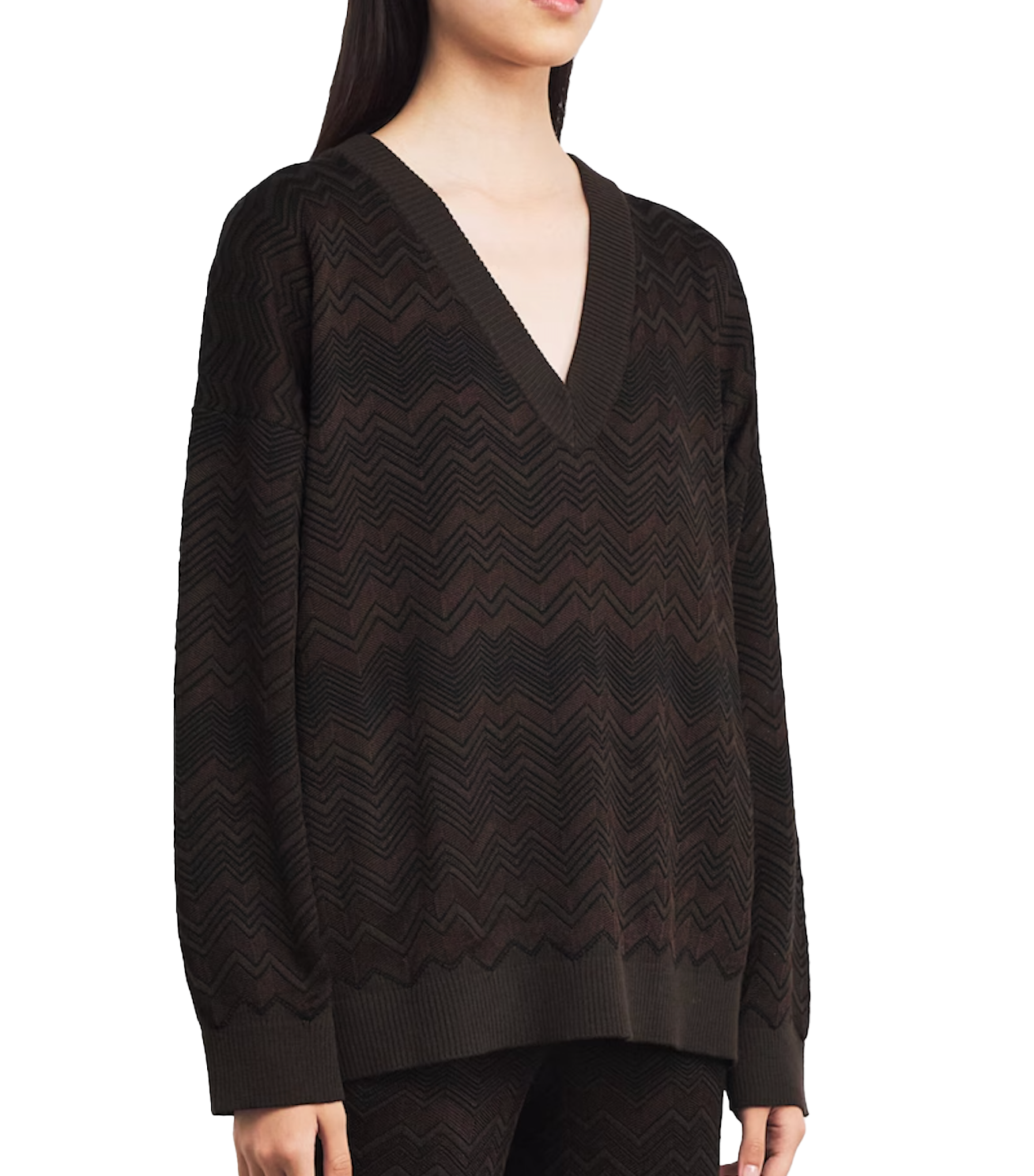 Missoni Zigzag V-Neck Sweater
