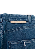 Stella McCartney Blue Fringed Detail Straight Leg jeans