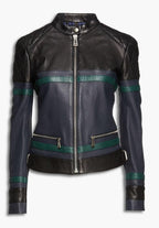 Belstaff Velocette Colour Black Leather Racing Jacket