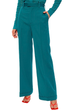 Teal Tailored Trousers
