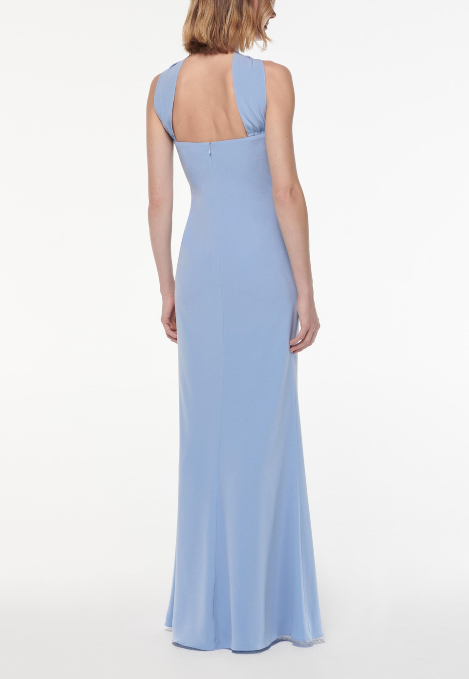 Roland Mouret Sash Satin Crepe Gown