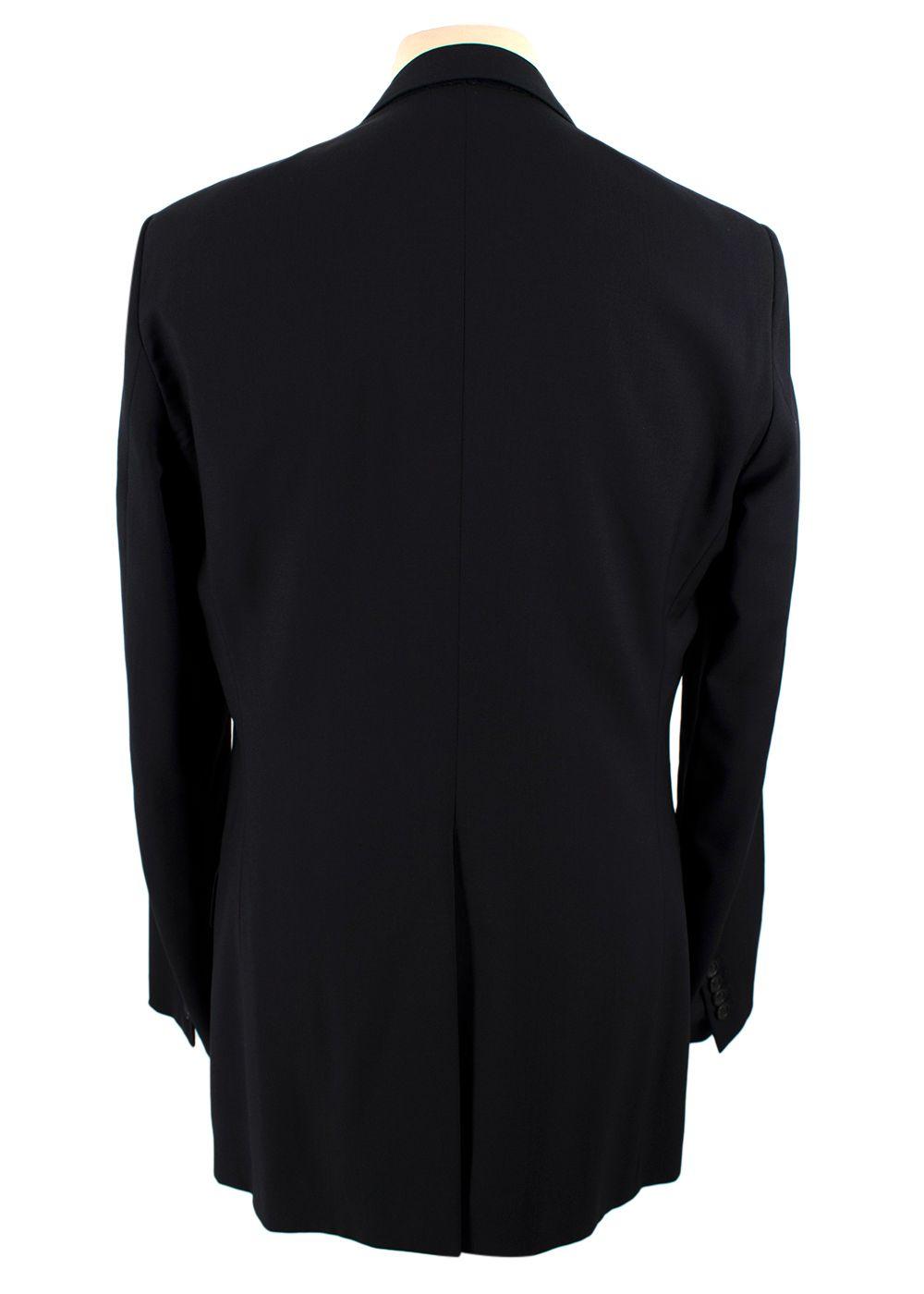 Dior Homme Black Single Breasted Wool Blazer