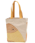 Hermes Poisson Natte Canvas Beach Tote Bag