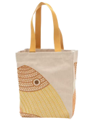 Hermes Poisson Natte Canvas Beach Tote Bag