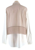 Mesh Panelled Cotton Shirt