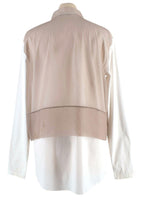 Mesh Panelled Cotton Shirt