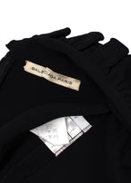 Balenciaga Black Ruffled Trimmed Mini Dress