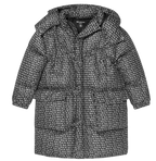 Balmain Black Logo Puffer Coat