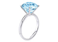 Verde 4.5ct IGI Certified Lab-grown Round Solitaire Cut Blue Diamond Ring