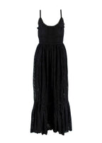 Valentino Black Broderie Anglaise Maxi Dress