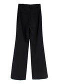 Nili Lotan Black Pinstripe Wide Leg Trousers