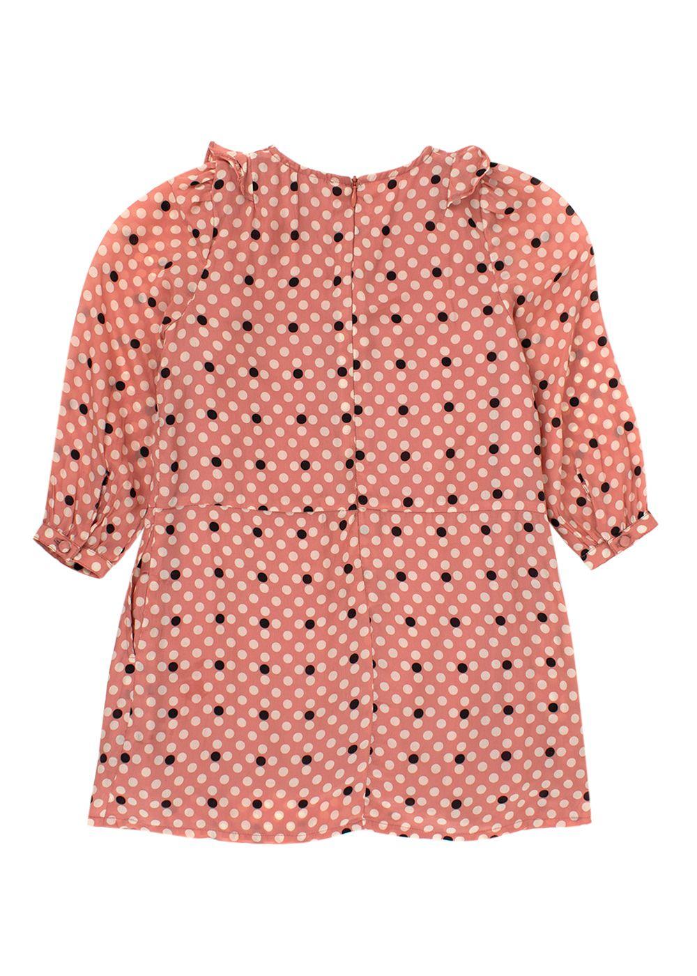 Kids 4Y Spotted Ruffled Dress