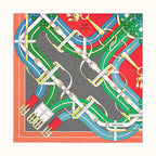Hermes Sold Out Mors a Jouets Chemise Detail scarf 90
