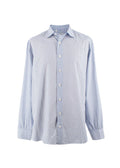 Cesare Attolini Napoli Blue Patterned Shirt