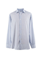 Cesare Attolini Napoli Blue Patterned Shirt