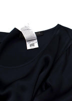 Marina Rinaldi Navy Silk- Blend Blouse