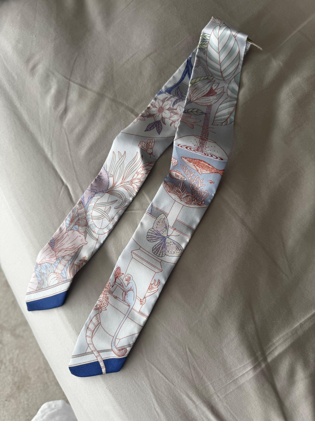 Hermes Precious Paradise Silk Twilly Scarf