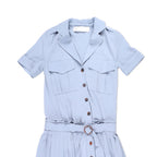 Victoria Victoria Beckham Midi Blue Dress