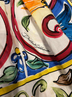Dolce & Gabbana Majoilca Print Midi Dress