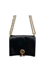 Saint Laurent Vintage Black Leather Flap Bag