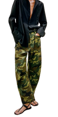 Curved Barrel Leg Classic Shon Pants