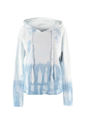 Nili Lotan Blue Tie Dye Hoodie and Joggers Tracksuit Set