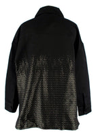 Fendi Black Silk Printed Button-down Shirt