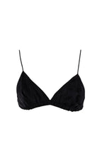 Staud Black Sheer Organza Hendrix Shirt and Bralette