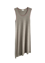 Beige Merino Wool Asymmetric Dress