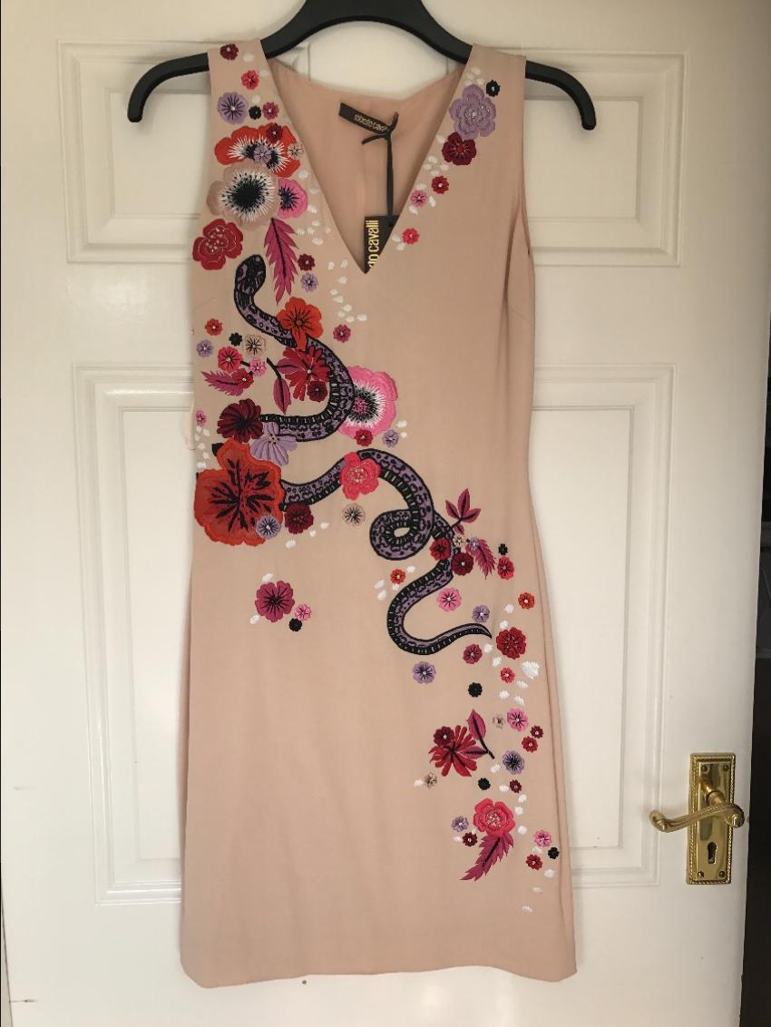 Roberto Cavalli Embroidered Dress