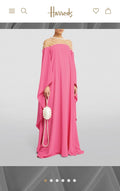Peony Embellished Kaftan Gown