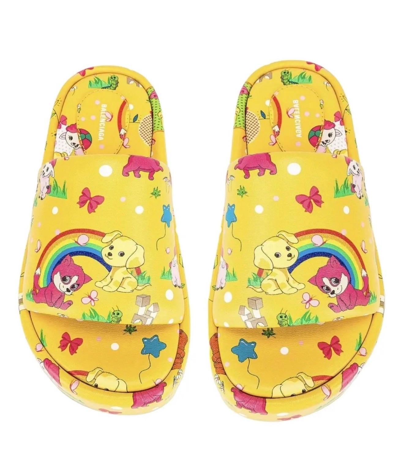 Balenciaga Puppies And Friends Slides