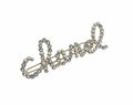 Chanel Faux Pearl Logo Hair Clip