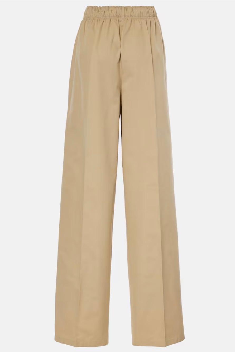 Prada Beige Cotton Wide Leg Pants