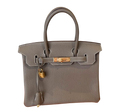 Hermes Etoupe Togo Birkin 30 With Receipt