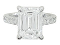 Verde 5ct IGI Certified Lab Grown Solitaire Emerald Cut Diamond Ring