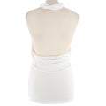 Ralph Lauren Blue Label Ivory Cotton-blend Halterneck Top