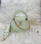 Louis Vuitton Green Taurillon Capucines Mini - Full set, packaging And Reciept