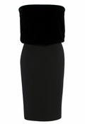 Tom Ford Velvet Strapless Corset Dress