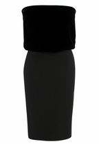 Tom Ford Velvet Strapless Corset Dress