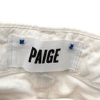 Paige White Denim Skyline Ankle Peg Jeans