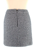 Chanel Black & White Tweed Mini Skirt