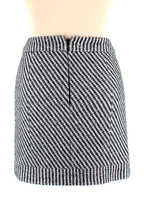 Chanel Black & White Tweed Mini Skirt