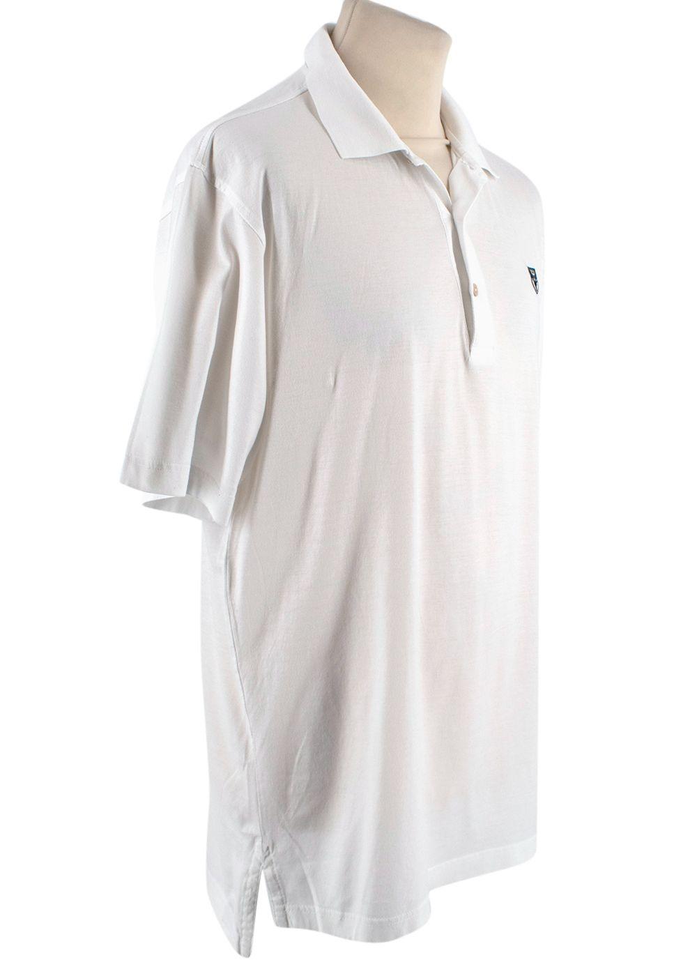 White Cotton Polo Shirt