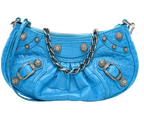 Le Cagole Metallic Blue Calfskin XS
