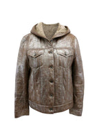 Brunello Cucinelli Metallic Brown Suede Jacket