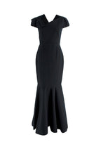 Limited Edition Selfridges x Roland Mouret Black Assymetric Hem Gown
