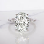 Verde 5ct IGI Certified Lab Grown Oval Cut Diamond Ring