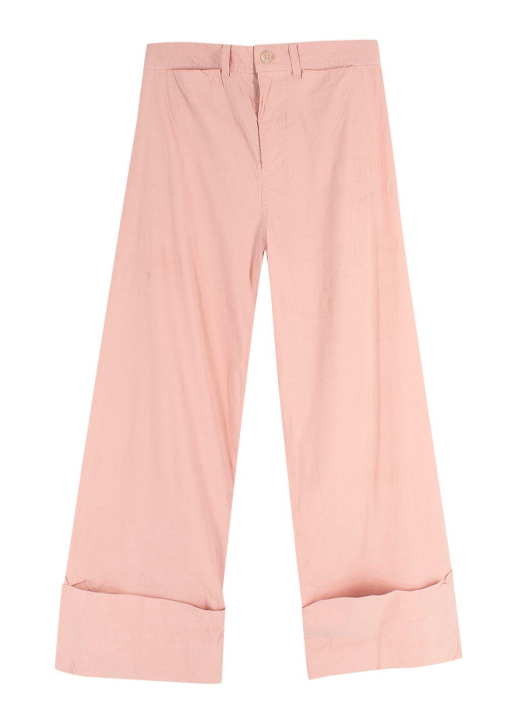 Sea New York Pink Cargo Linen Blend Trousers
