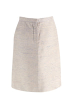 Louis Vuitton Vintage Beige Silk Jacket and Skirt Suit